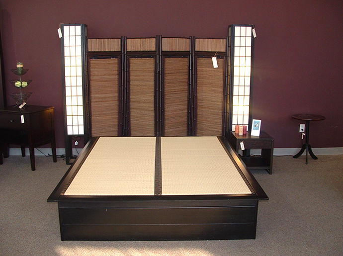 Platform Bed with Stairs