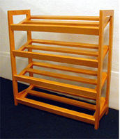 wood shoe racks