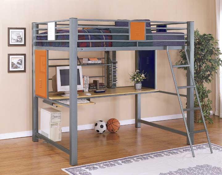 Full Bunk Bed with Desk