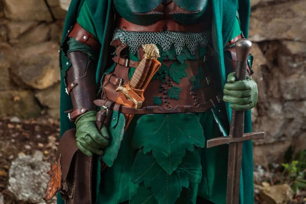 painted cosplay outfit