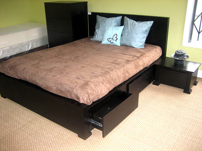 Balboa Bed With Dresser And Nightstand In Espresso Finish Covered Balboa Bed With Dresser And Nightstand In Espresso Finish Covered Ultra Suede Duvet Cover