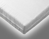 Foam Mattress with White Fabric Cover