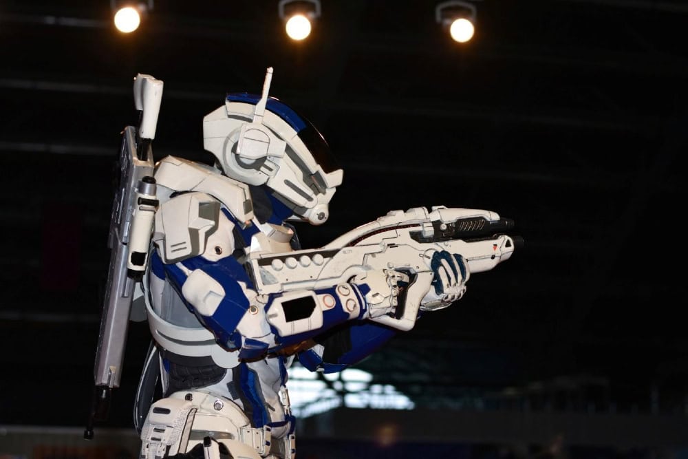Elaborate Cosplay costume made from EVA foam