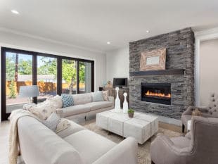 Popular chair and sofa brands with newly replaced cushions in luxrious living room