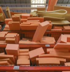 Foam sheets on clearance shelf