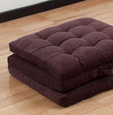 Brown Color Tri-fold Cushion