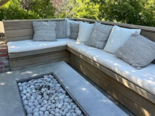 Outdoor Couch with Cushions