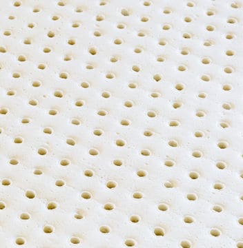 White Foam Cushion with perforated holes throughout