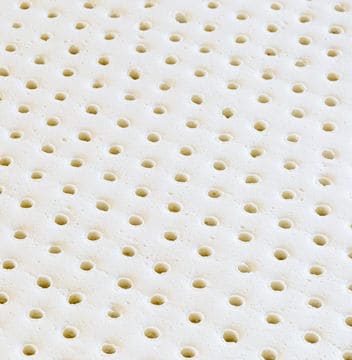 White Foam Cushion with perforated holes throughout