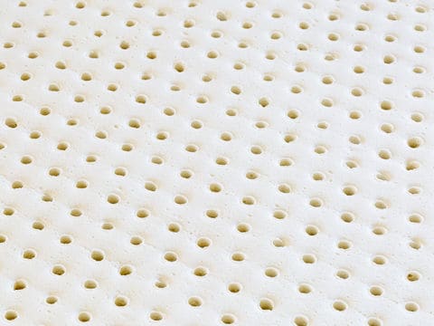 White Foam Cushion with perforated holes throughout