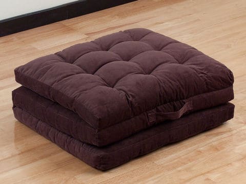 Brown Color Tri-fold Cushion