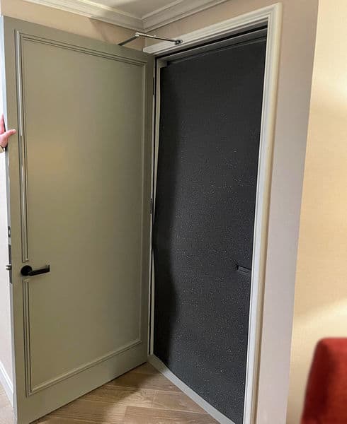 Soundproofing Foam Between Hotel Doors In Connecting Rooms  