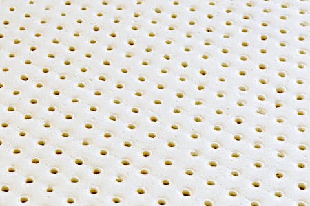 White Foam Cushion with perforated holes throughout