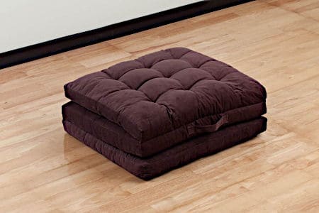 Brown Color Tri-fold Cushion