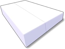 split firmness memory foam mattress
