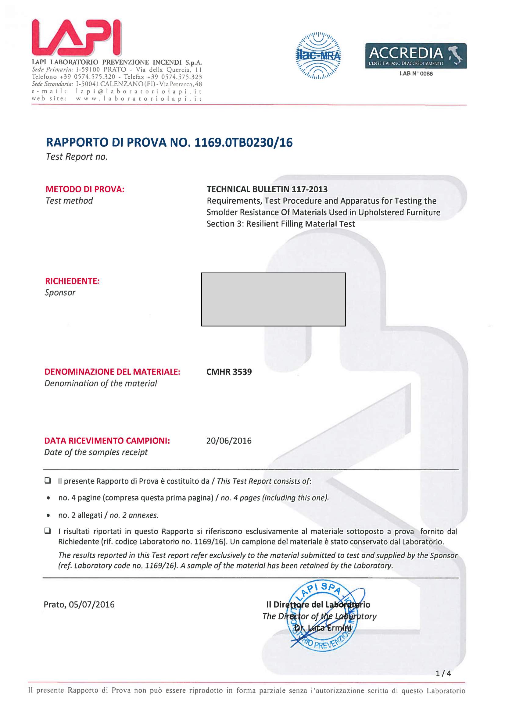 LAPI Test Report page 2