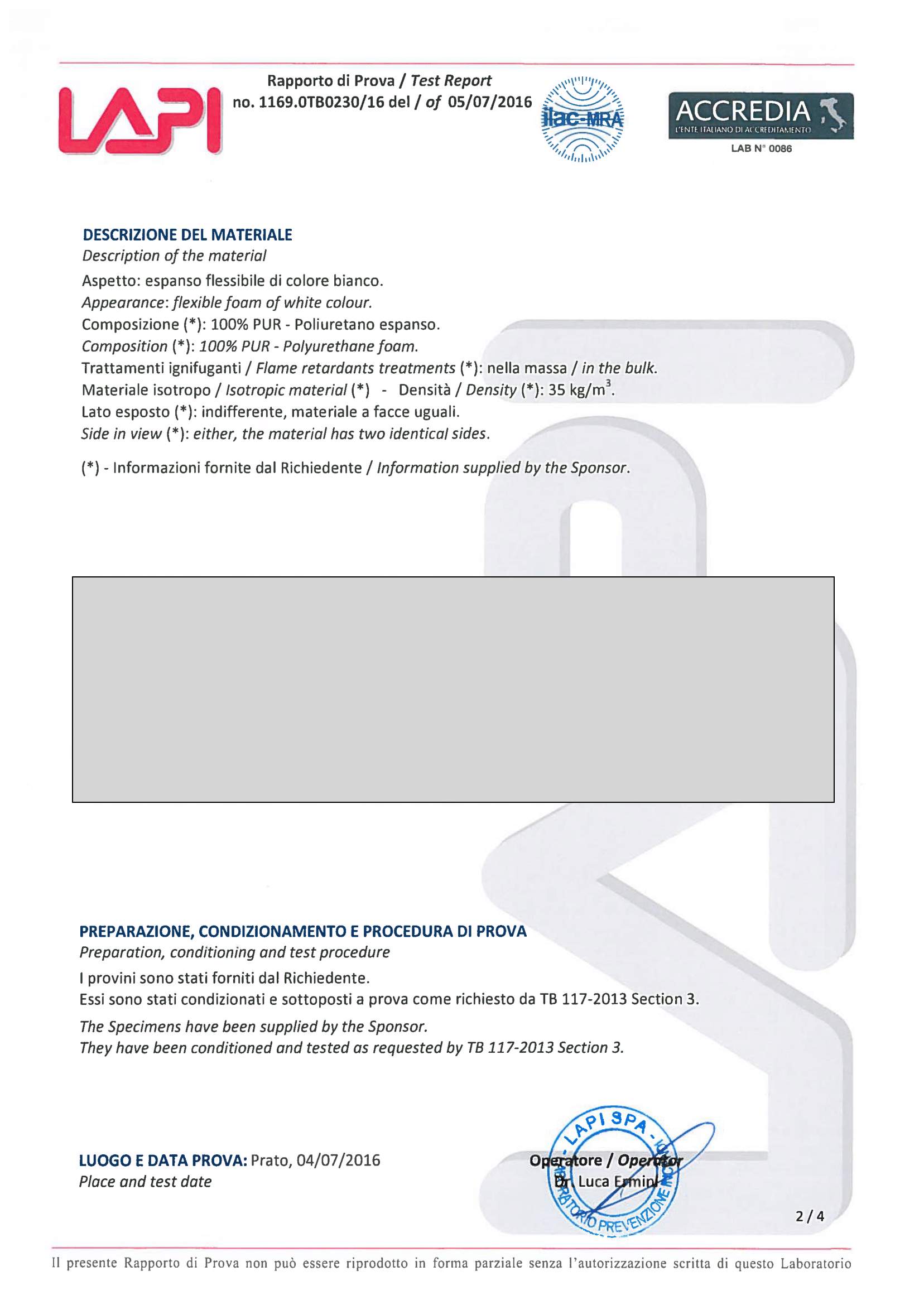 LAPI Test Report page 3