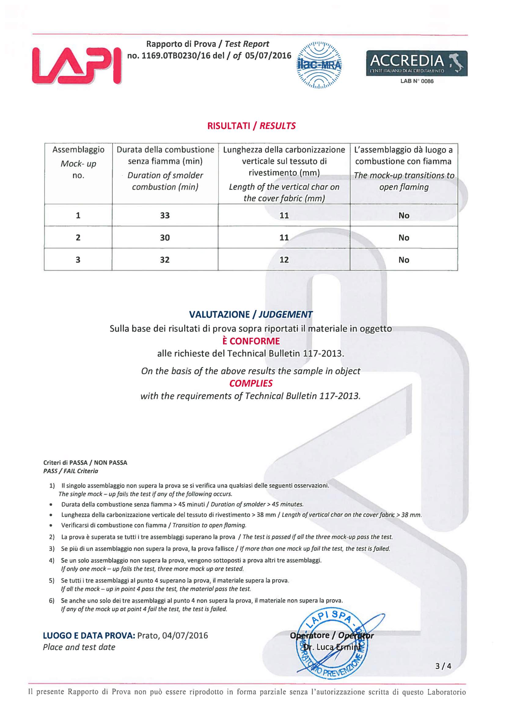 LAPI Test Report page 4