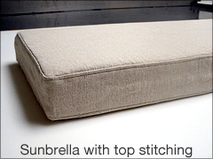 Sunbrella with top stitching