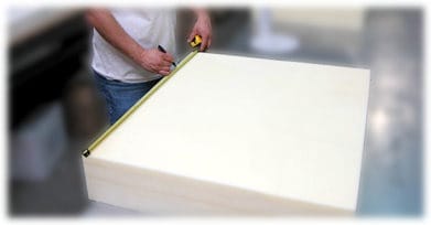 Custom upholstery foam