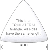 Custom pillow equilateral triangle