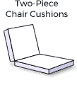 Select a Custom Dual Fold (Two-Piece Chair) Cushion