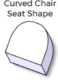 Select a Custom Chair (D-Shape) Organic Cushion