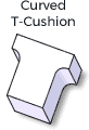 Select a Custom Curved T-Shape Down Cushion