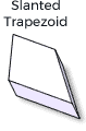 Select a Custom Slanted Trapezoid Down Cushion